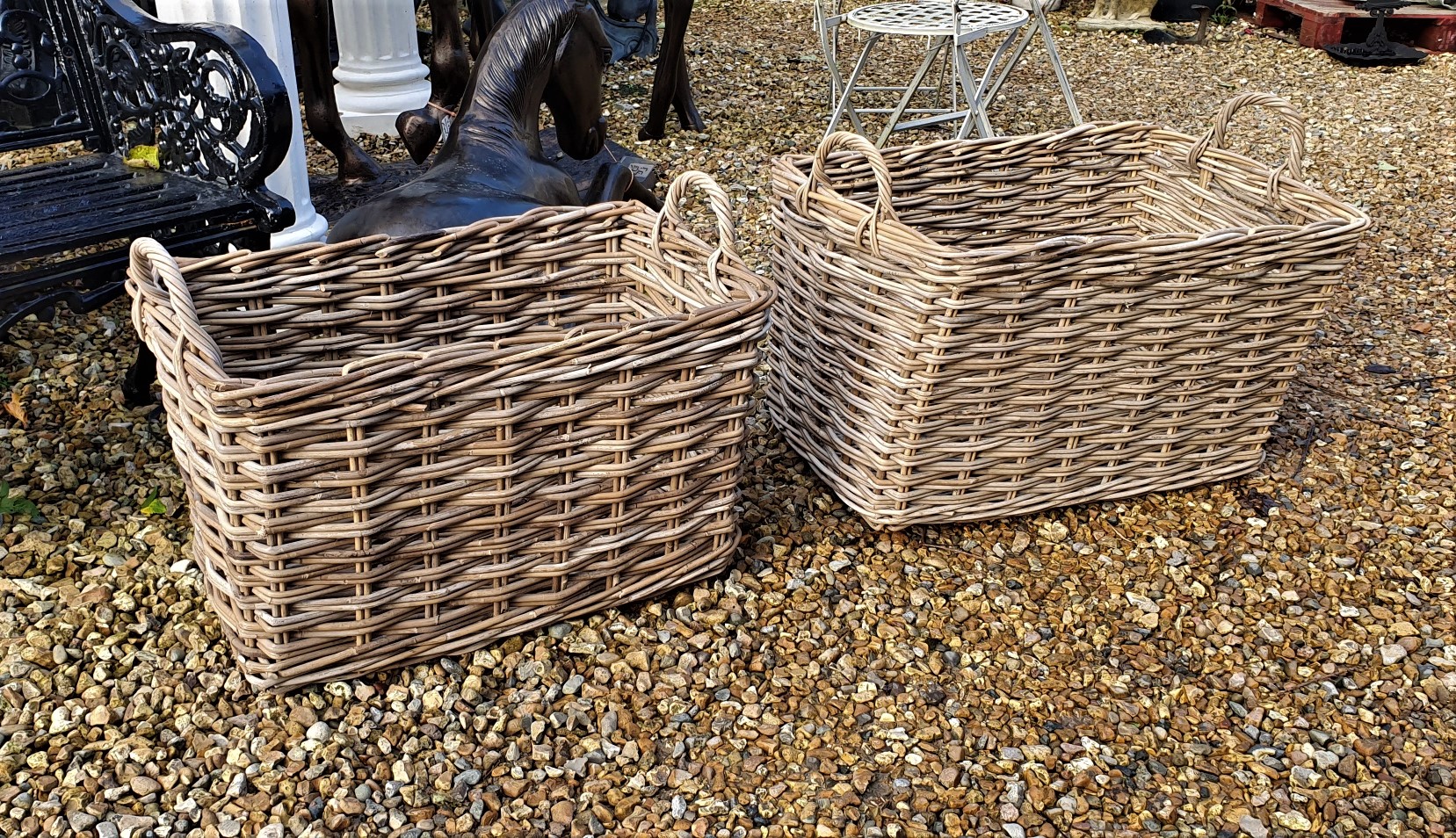 Cane Baskets Rect Moy Antiques